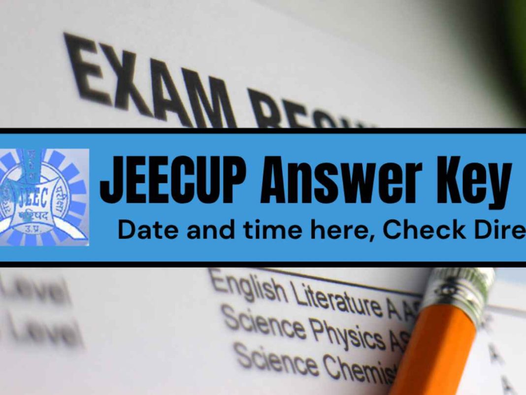 JEECUP Answer Key 2025 To Be Released Today