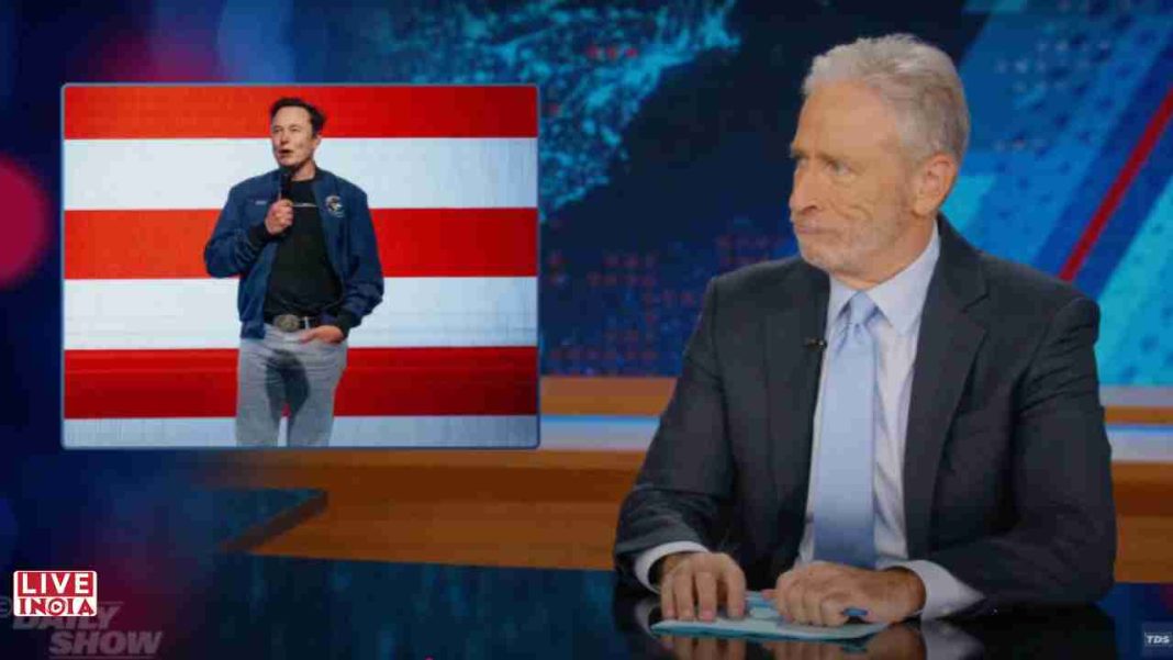 Jon Stewart Roasts Elon Musk’s ‘Crushing’ Departure from the Oval Office