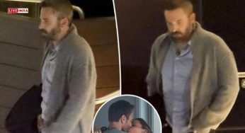 Somber Ben Affleck Spotted Dining Alone After Jennifer Garner’s Public Kiss With Boyfriend John Miller