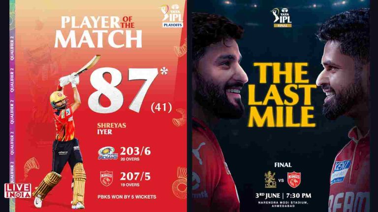 Shreyas Iyer’s Heroics Propel Punjab Kings to Second IPL Final, End 11-Year Drought
