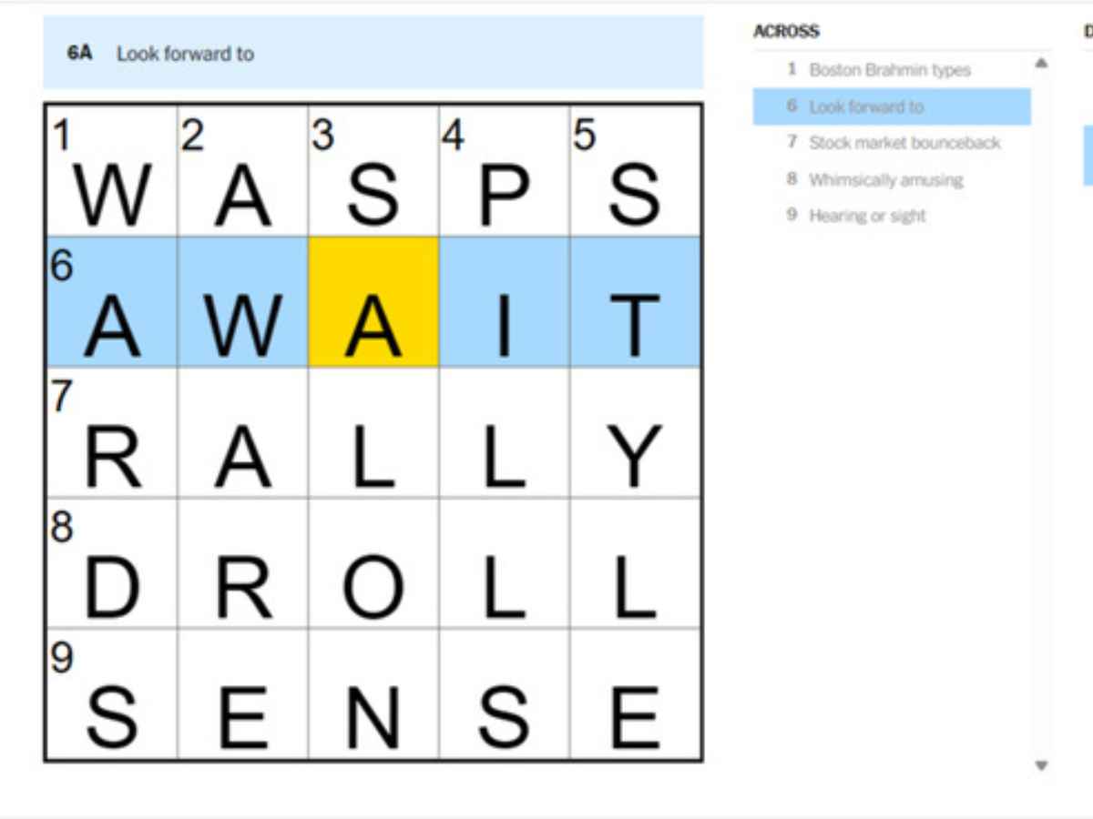 NYT Mini Crossword Answers and Clues – June 17, 2025