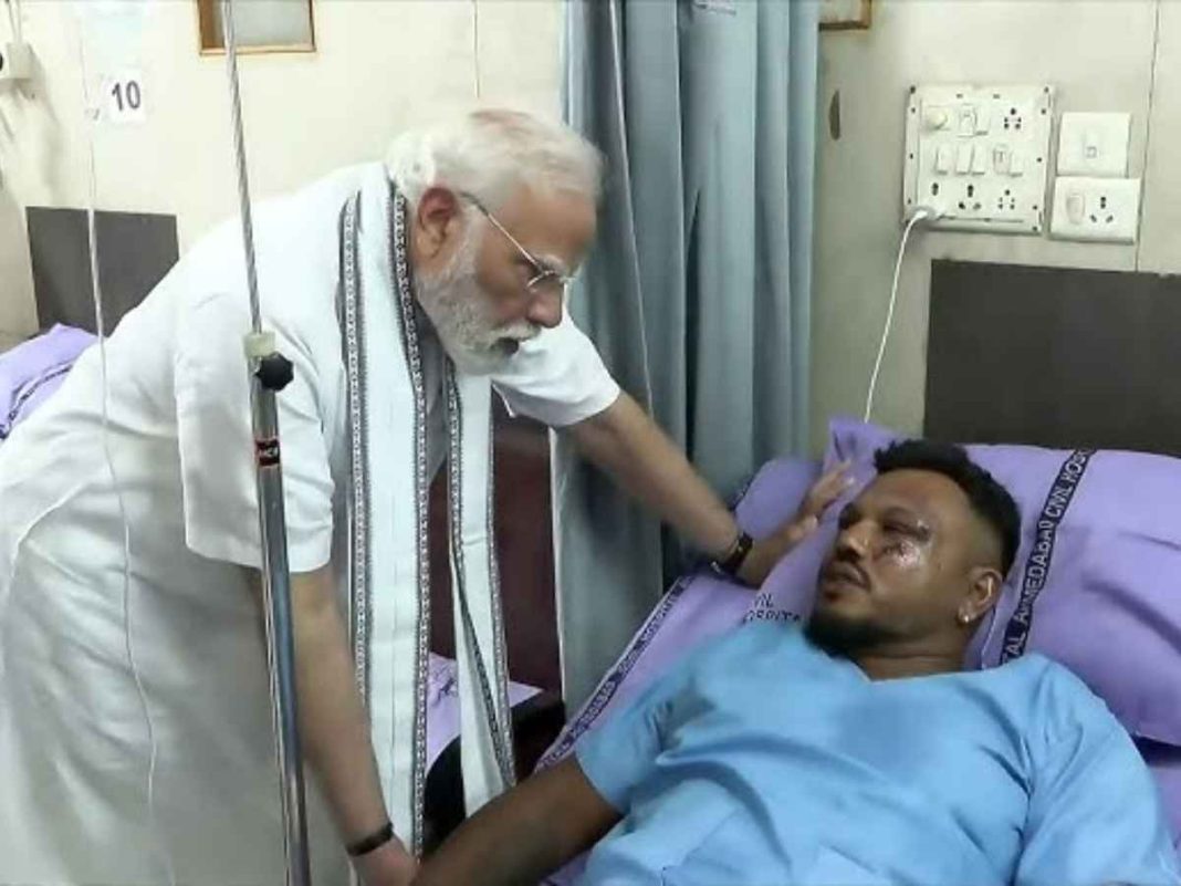 PM Modi Meets Only Survivor of AI-171 Flight Crash in Gujarat