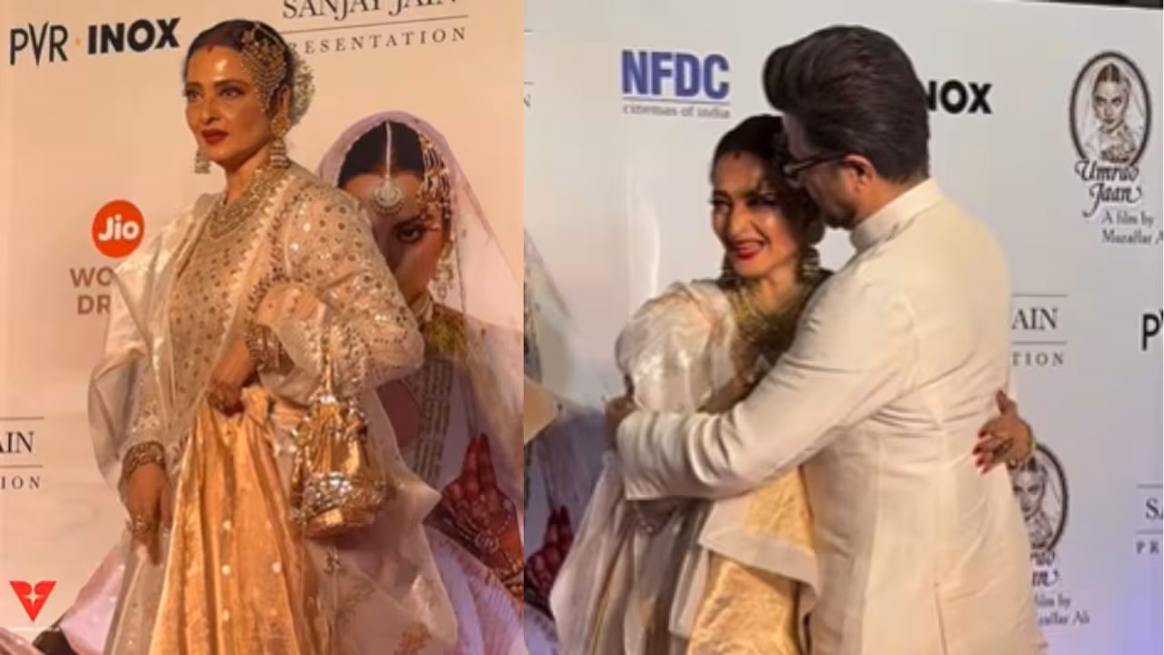 Rekha Dazzles At Umrao Jaan Re-Release Premiere, Celebrates Timeless Legacy Of A Cinematic Classic, Watch!