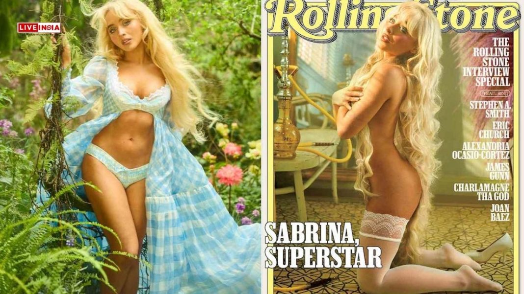 Sabrina Carpenter Dazzles on Rolling Stone Cover, Wearing Only Socks and Rapunzel-Length Hair
