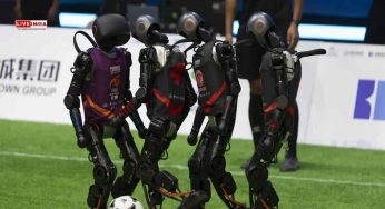 Watch: AI-Powered Humanoid Robots Play Football in China Ahead of World Games
