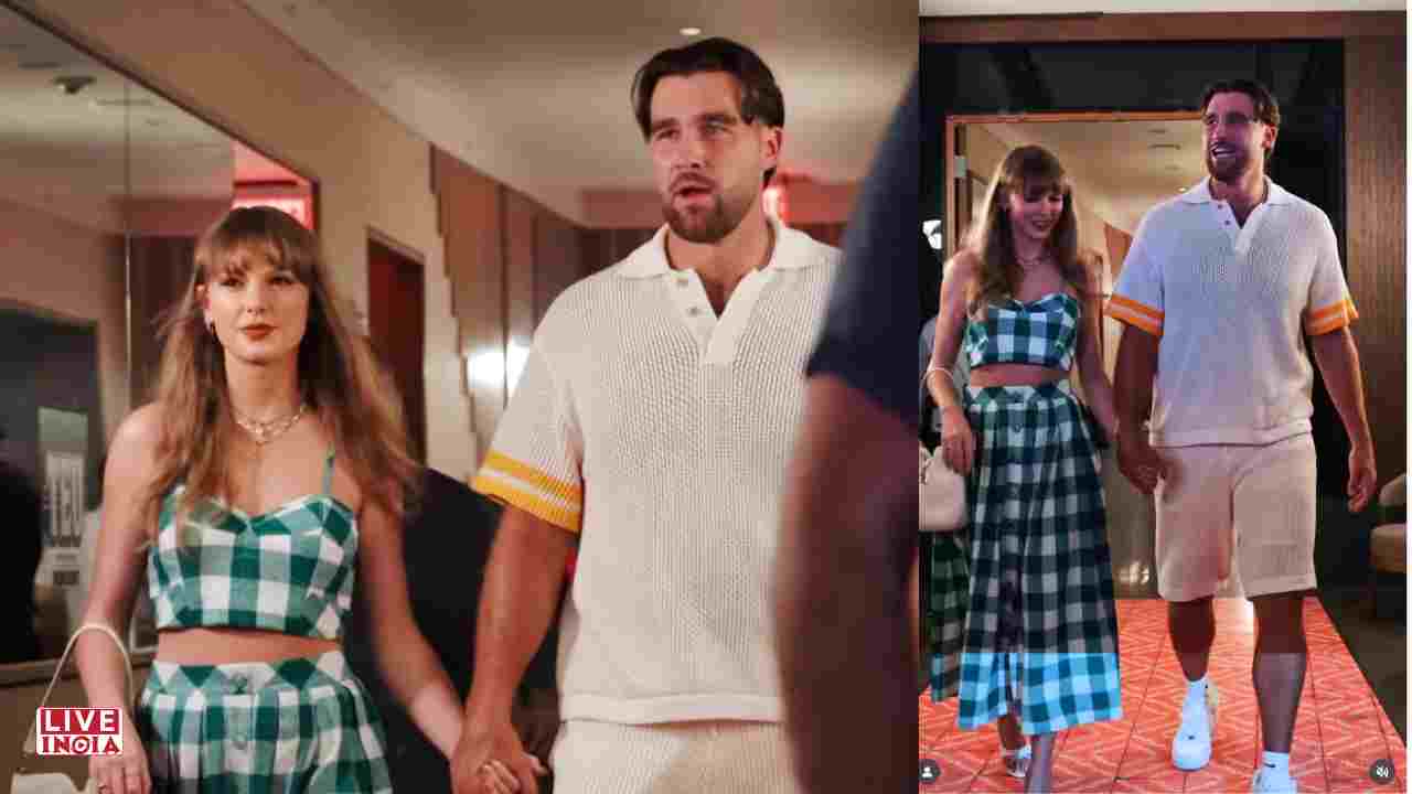 Taylor Swift and Travis Kelce Make Red-Carpet Debut at Tight End University’s Opening Night