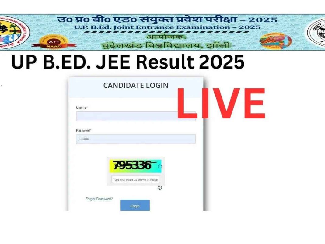 UP BEd Result 2025 Out LIVE