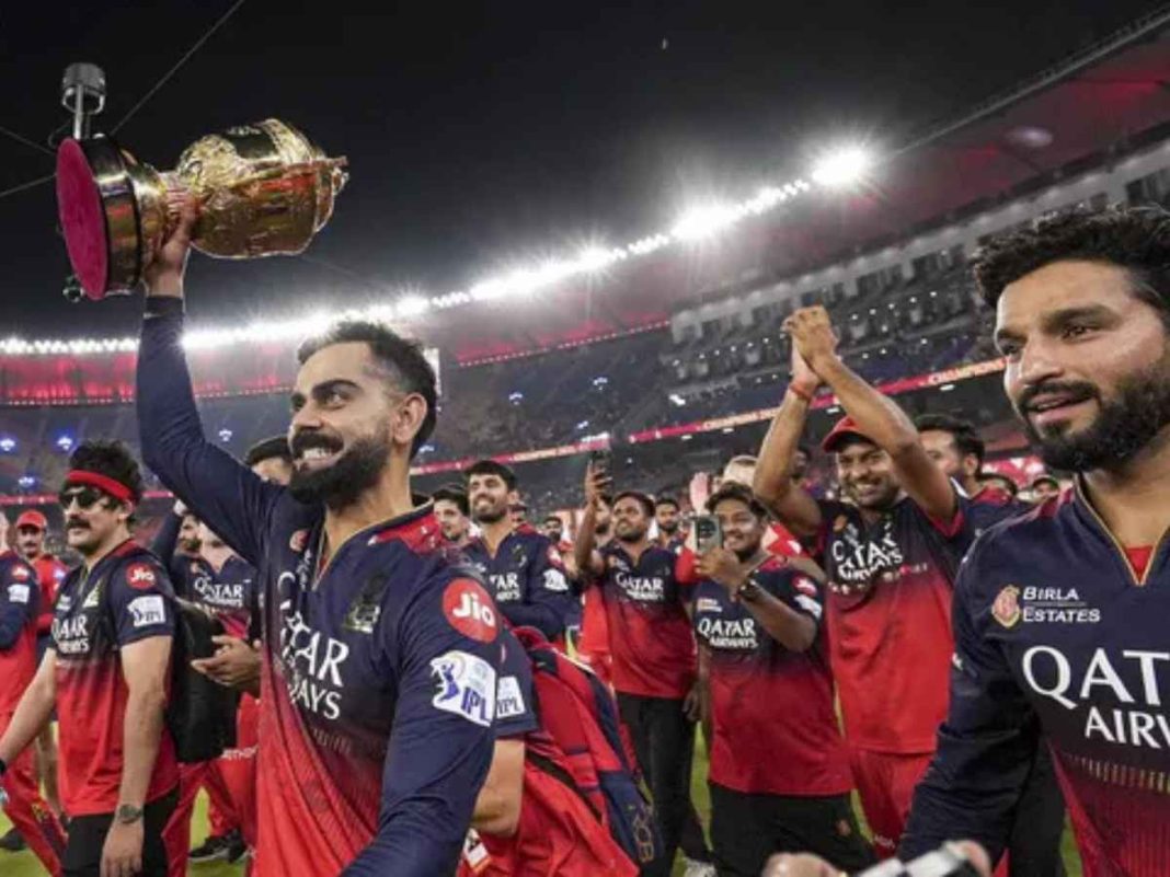 Watch: Virat Kohli Takes Emotional Victory Lap With IPL Trophy at Narendra Modi Stadium