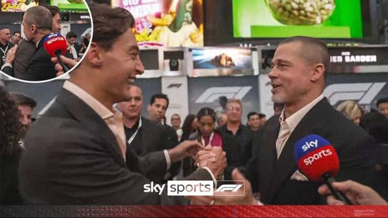 Brad Pitt & George Russell’s Hilarious F1 Premiere Moment Breaks the Internet, Watch!