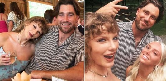 Are Taylor Swift and Travis Kelce the Cutest Wedding Guests Ever?
