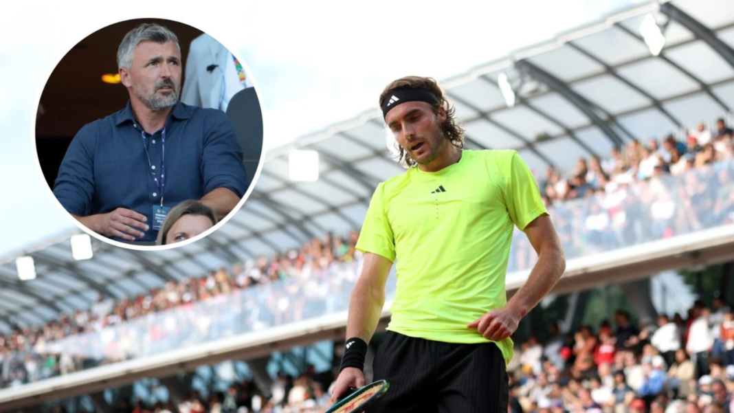 what is syopping stefanos tsitsipas from performing on grass