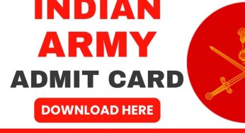 joinindianarmy.nic.in- Indian Army Agniveer Admit Card Download HERE