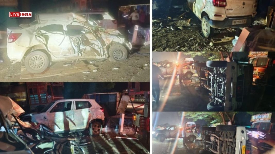 Road Accident in Pune, Kills 7: PM Modi Condoles Deaths, Announces ₹2 Lakh Ex-Gratia for Victims' Families