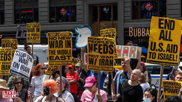 Anti-War Protests Erupt in New York Over US Strikes on Iran’s Nuclear Sites