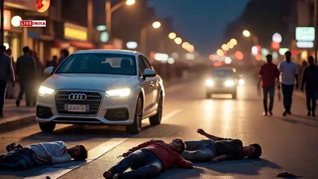 Delhi Horror: Drunk Audi Driver Runs Over 5 Sleeping on Footpath