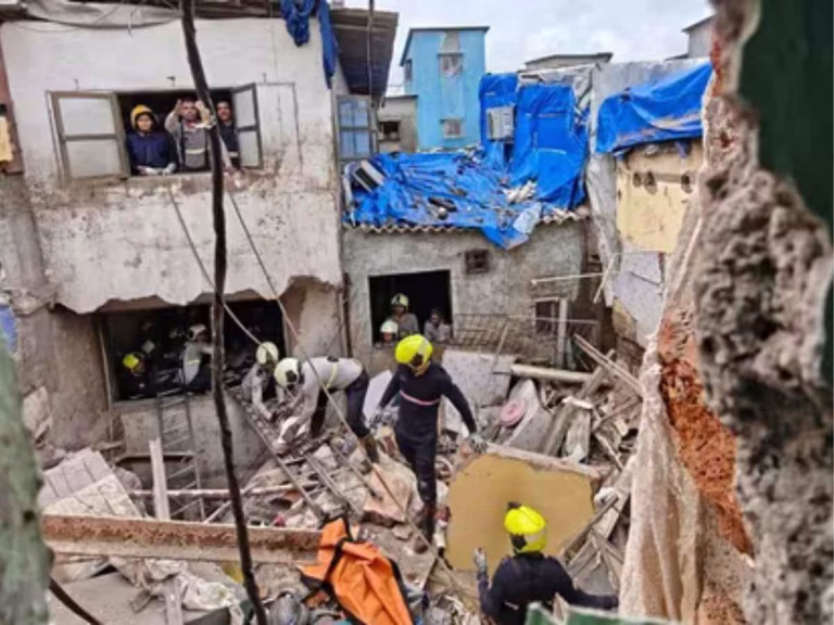 Mumbai: Three-Storey Chawl Collapses In Bandra East