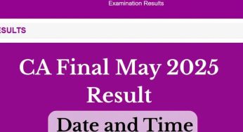 CA Results May 2025: Where and When to Check