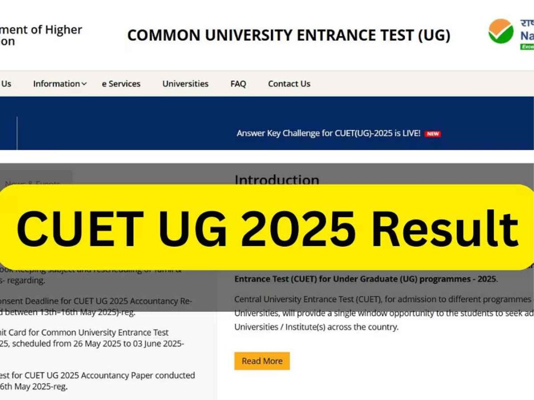 CUET UG 2025 Result: Step-by-Step Guide to Download Your Scorecard