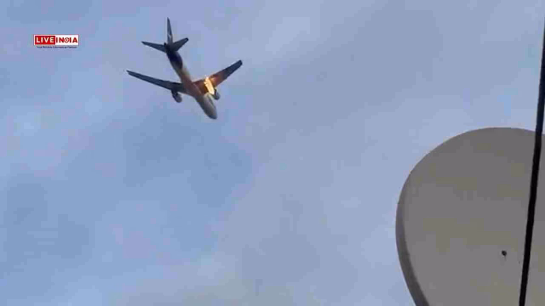 Another Boeing Catches Fire! Delta Airlines Boeing 767 Makes Emergency Landing After Engine On Fire-Video