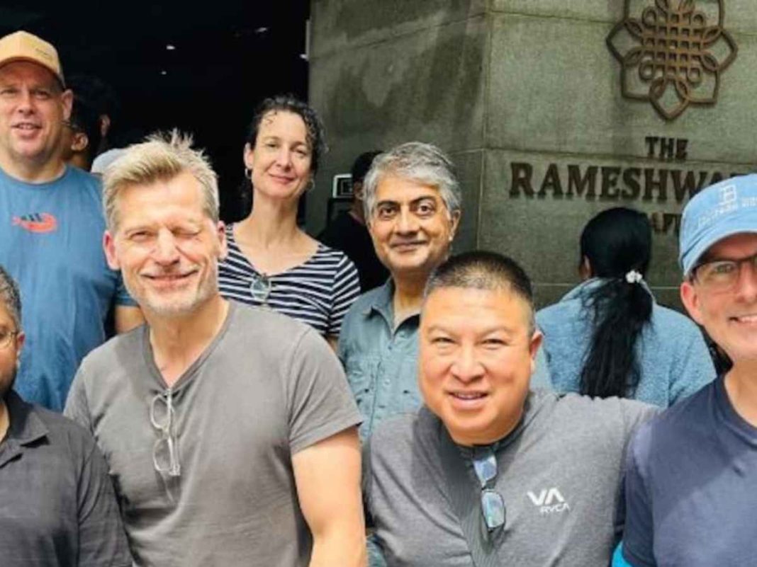 Game of Thrones Star Nikolaj Coster-Waldau Spotted at The Rameshwaram Cafe