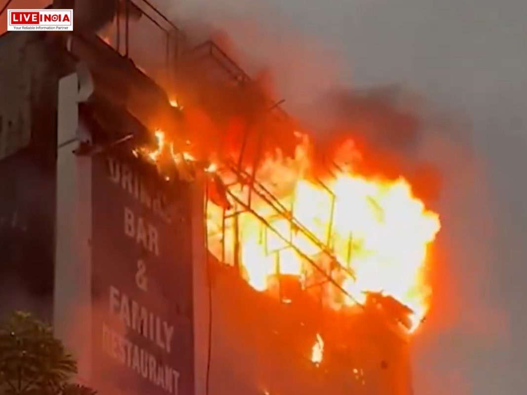 Ghaziabad Fire News: Blaze at Pluto Hotel Brought Under Control After 2 Hours of Firefighting