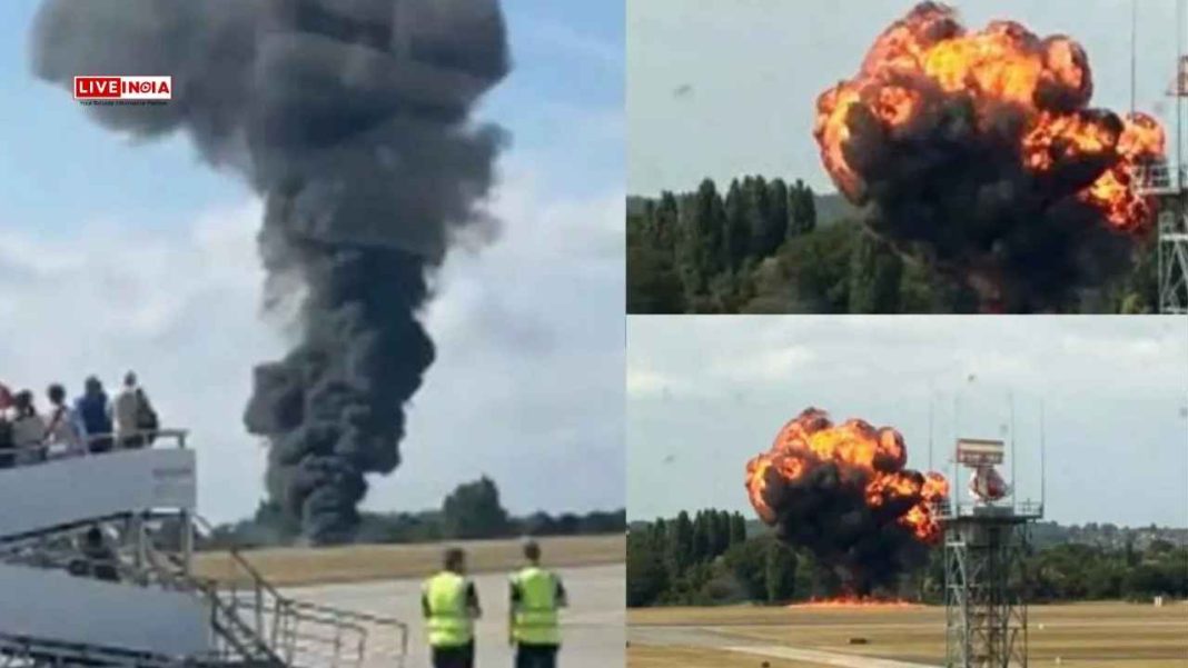 Massive Fireball as Plane Crashes at London Southend Airport-Watch