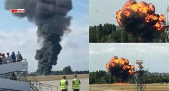 Massive Fireball as Plane Crashes at London Southend Airport-Watch