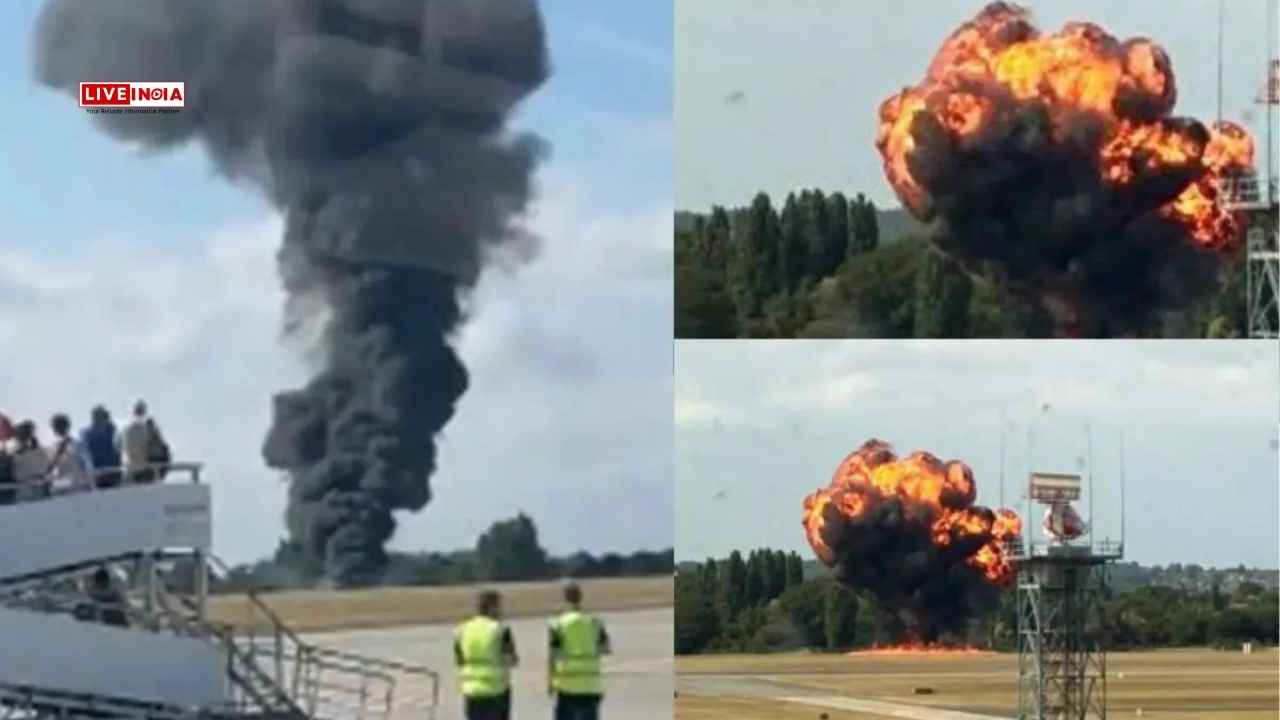 Massive Fireball as Plane Crashes at London Southend Airport-Watch