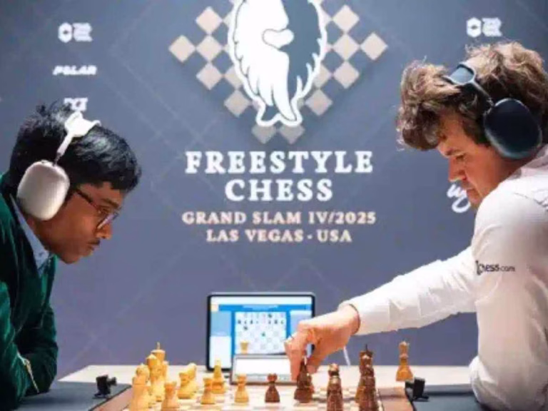 Praggnanandhaa Scores Huge Win Over Magnus Carlsen In Las Vegas