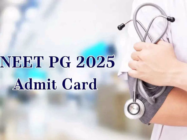 NEET PG 2025 Admit Card : Here's Direct Link To Download