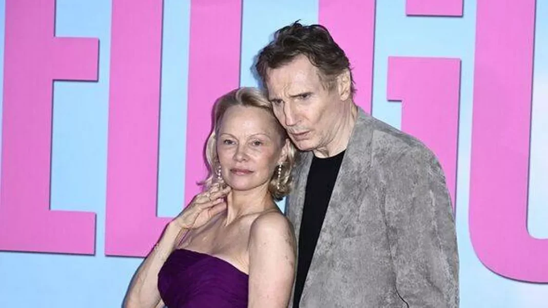 Pamela Anderson Trades 'Baywatch' Red For 'Naked Gun' Laughs, Praises Co-Star Liam Neeson's Comedic Turn