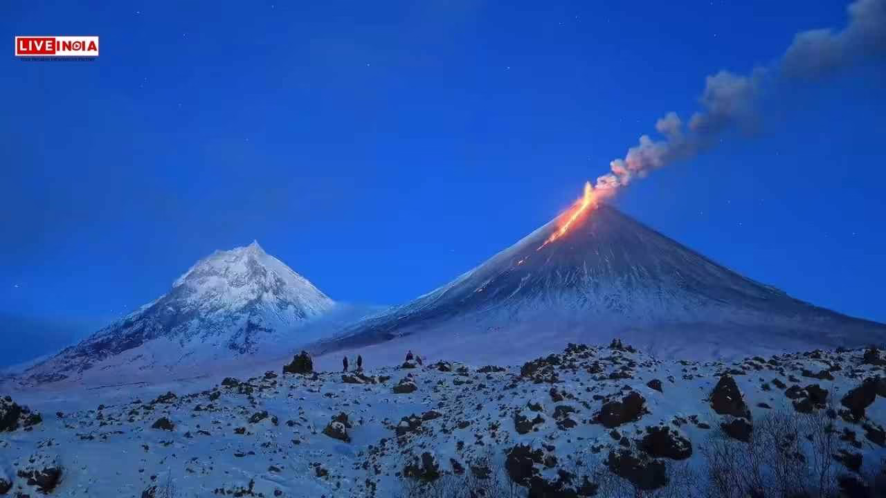 Largest Volcano of Eurasia Errupts After Wednesday's Mega Quake in Russia's Kamchatka-Watch