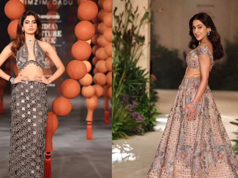 Sara Ali Khan & Khushi Kapoor Brutally Trolled For ICW Ramp Walk