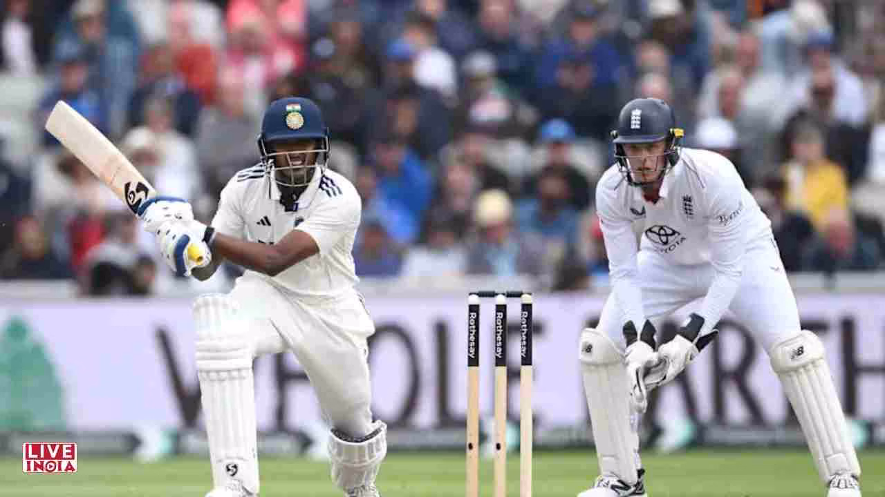 Sudharsan and Jaiswal Lead India to 264/4 on Day 1 of Manchester Test