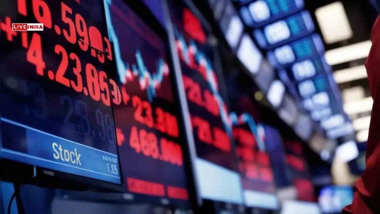 Sensex Falls 170 Points, Nifty Ends at 25,405 Amid Profit Booking and Trade Uncertainty