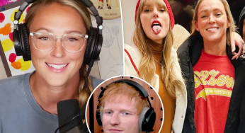 Kylie Kelce Calls Taylor Swift A “Cheat Code” During Candid Chat With Ed Sheeran