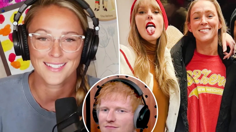 Kylie Kelce Calls Taylor Swift A “Cheat Code” During Candid Chat With Ed Sheeran
