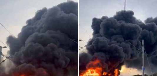 Train Accident Today: Crude Oil Tanker Catches Fire Near Chennai, Train Services Disrupted