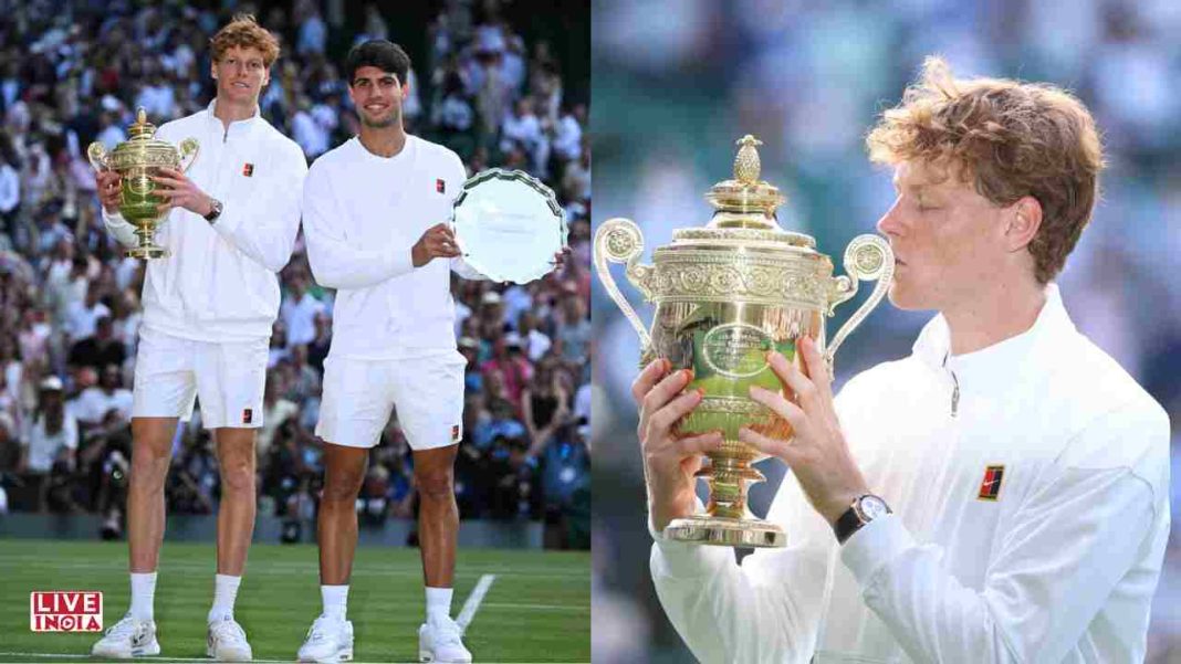 Jannik Sinner Wins Maiden Wimbledon Title, Ends Carlos Alcaraz’s 24-Match Streak in Epic Final