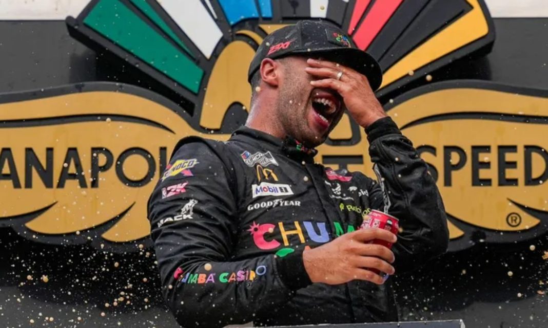 Bubba Wallace wins the Brickyard 400 in the NASCAR Cup Series!