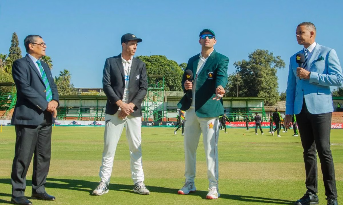 Day 1 of the first Test between Zimbabwe and New Zealand