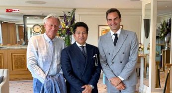 ‘Grand Slam Sandwich’: Sachin Tendulkar Meets up Tennis Greats Federer and Borg at Wimbledon 2025