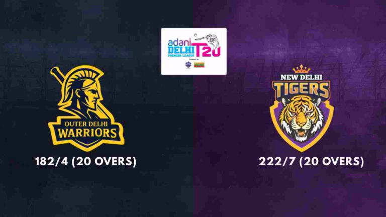 Delhi Premier League Thriller! New Delhi Tigers Roar to Victory in High-Scoring Clash Against Outer Delhi Warriors