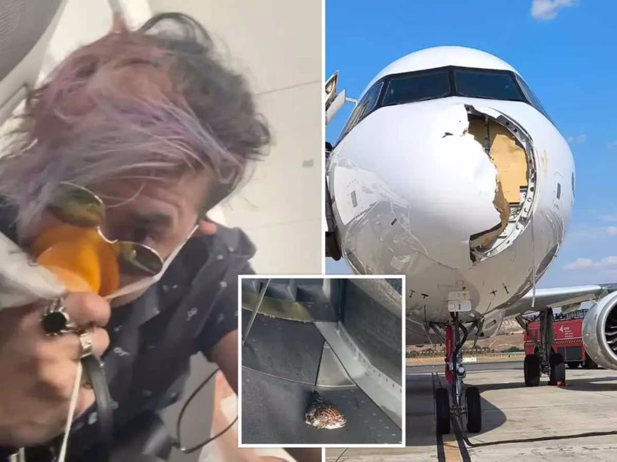 Passengers Grasp Oxygen Masks As Smoke Fills Cabin On Paris-Bound Flight