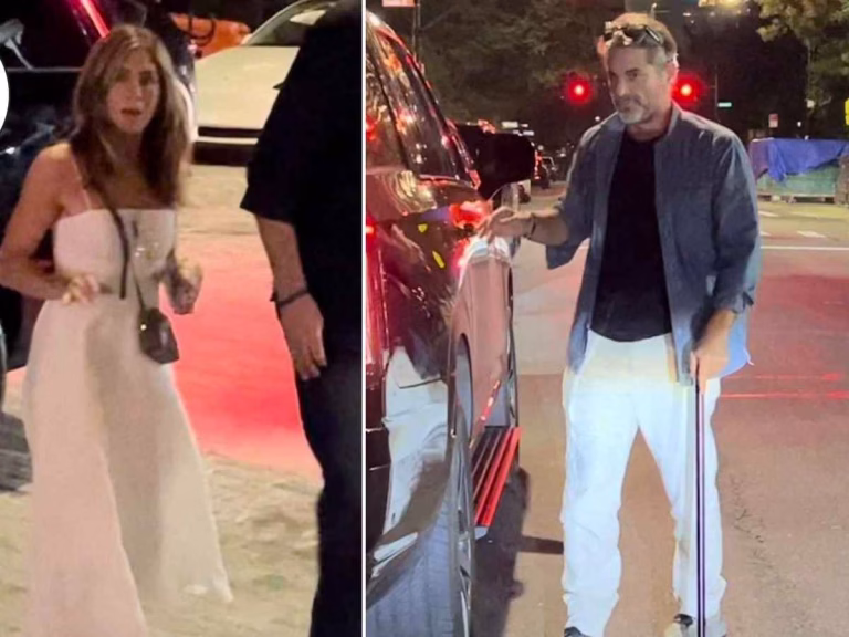 FRIENDS Star Jennifer Aniston Steps Out With Beau Jim Curtis In NYC
