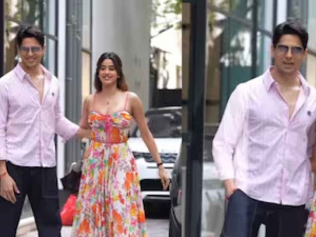 Sidharth Malhotra, Janhvi Kapoor Make Stylish Appearance At Maddock Office For Param Sundari Promotions