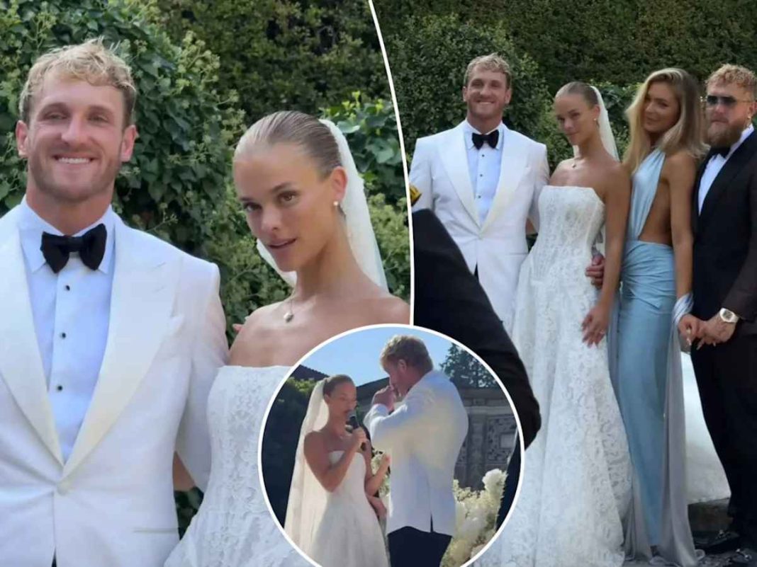 WWE Star Logan Paul Ties Knot With Model Nina Agdal In Italy