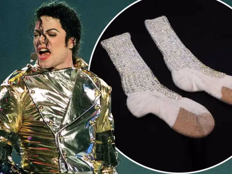 SHOCKING! Michael Jackson’s Old Stained Glittery Sock Sold For This Whopping Amount