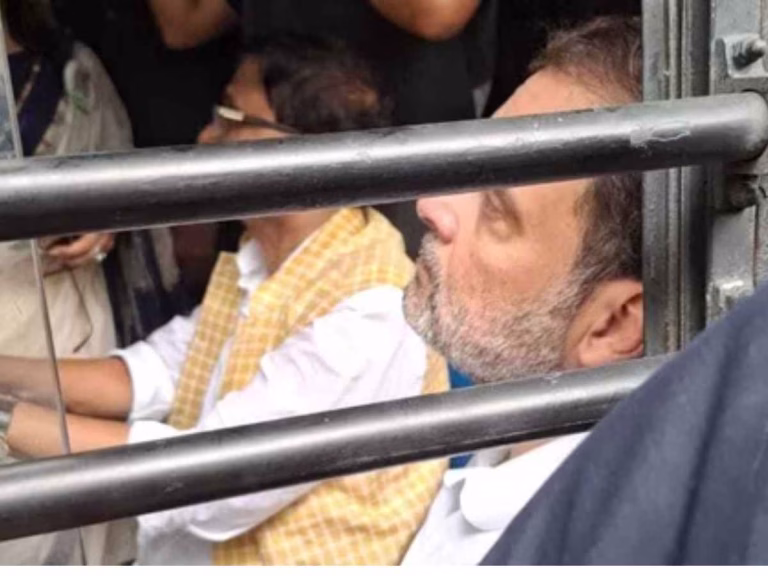 Rahul Gandhi, INDIA Bloc MPs Detained Amid Voter Fraud Protest