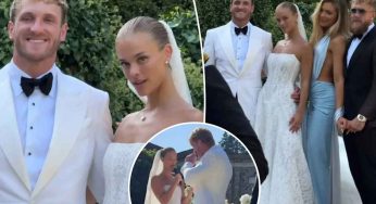 WWE Star Logan Paul Ties Knot With Nina Agdal In Italy